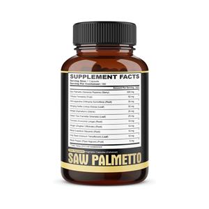 Suplementos Herbales Orgánicos para Adultos, Fórmula Sin Gluten, Sin OMG, Marca Privada ODM/OEM, Mejoran la Inmunidad, Extracto de Saw Palmetto 500mg - Product Image 5