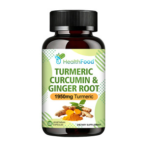 Capsules de Curcuma et de Racine de Gingembre à Forte Demande pour l'Équilibre Digestif – Complément de Curcuma, Curcumine et Racine de Gingembre - Product Image 1