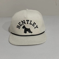 Gorra de béisbol/Snapback de pana vintage formal de 5 paneles con estructura en A - Deportiva promocional