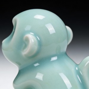 Figurine de singe en céramique Longquan Celadon faite à la main, animal de compagnie pour le thé, décoration de bureau à domicile, cadeau <span class=keywords><strong>zen</strong></span> créatif - Product Image 2