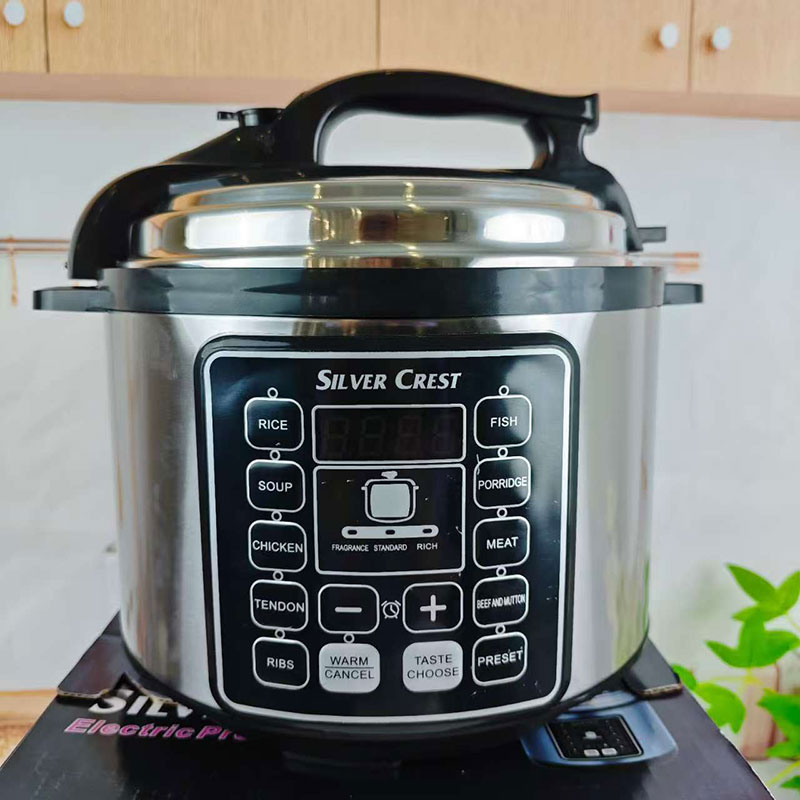 4L Smart Electric Pressure Cooker with Digital LED Display | Multifunction Rice Cooker with Non-Stick Inner Pot &amp; Measuring Cup