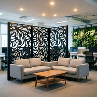 Diviseur de paroi WPC moderne pour intérieur, design élégant, résistant à l'humidité, facile d'entretien, pour salon et bureau