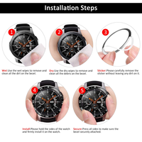 BEEFLYPOWER Luxuriöser Edelstahl-Zeitskala-Ring, Intelligenter Sport-Lünettenring 43mm 47mm für Samsung Galaxy Watch 6 Classic