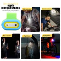 Luz de Clip Magnética Recargable ABS Personalizada, Luz de Bolsillo de Emergencia, Luz de Advertencia de Seguridad Nocturna, Luz LED Portátil para Correr, IP44 4