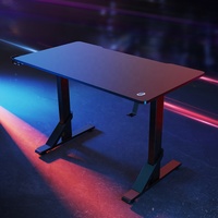 Meilleur bureau de jeu à éclairage rvb GMD11-1, Table d'ordinateur de jeu LED bon marché