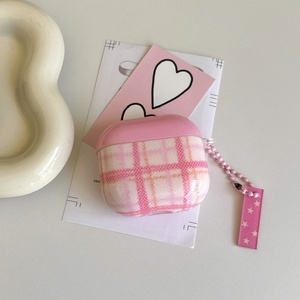 Estrellas a cuadros rosas coreanas para AirPods Funda protectora para New 4 Generation New 3 Generation Cute <span class=keywords><strong>1</strong></span> Pendant 2 Generation Durable - Product Image 2