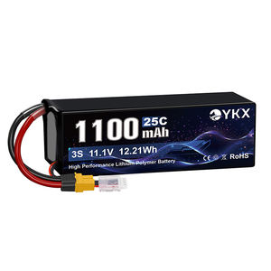 Penjualan terlaris baterai Lipo 1100mah 3S 5S 25C baterai polimer litium tegangan tinggi untuk 10 13 15 inci Drone UAV FPV - Product Image 1