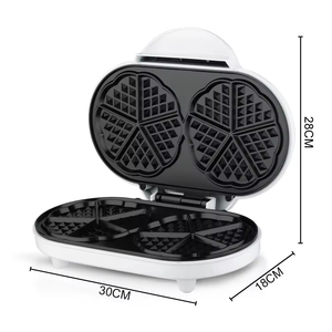 Máquina para Hacer Waffles Eléctrica Antiadherente, Mini Máquina para Desayunos, Máquina para Hacer Waffles Doble para el Hogar - Product Image 4