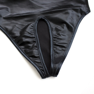 Lencería Sexy <span class=keywords><strong>de</strong></span> Cuero Sintético para Mujer, Estilo Bondage, <span class=keywords><strong>de</strong></span> una Pieza, con Abertura en la Entrepierna, Ropa Interior para Club Nocturno, <span class=keywords><strong>Disfraz</strong></span> <span class=keywords><strong>de</strong></span> Tres Piezas - Product Image 4