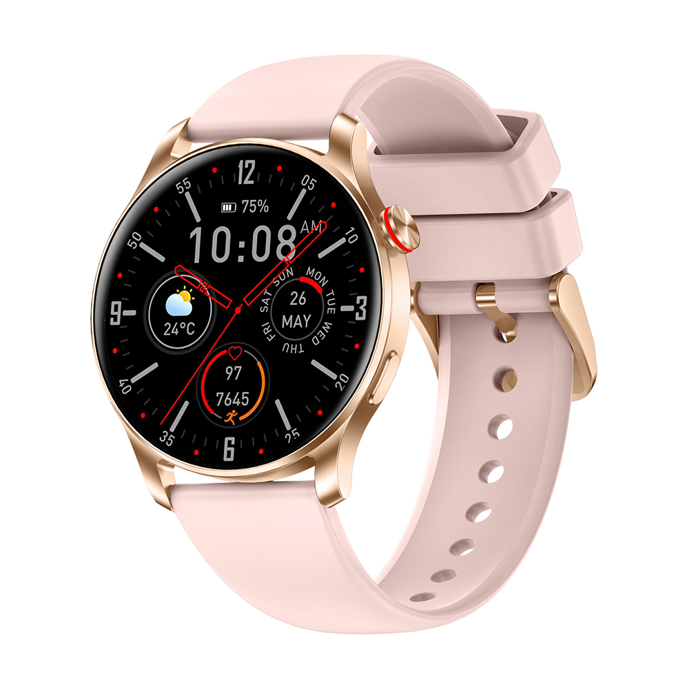 Умные часы TKYUAN Reloj, 1,32 дюймов, полный круг, BT, с пульсом и кислородом