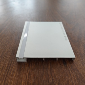 Wall Mount Modern Matt White Aluminum LED Skirting Board Moulding Light with PVC Baseboard Lighting Channel System - Product Image 3
