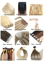 I Tip Extensions de cheveux 1 g/s 100 brins Extensiones Cabello Capsules de kératine de cheveux humains réels Extensions de cheveux pré-collés