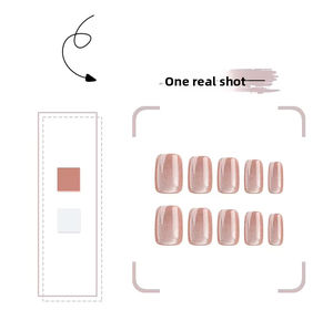 <span class=keywords><strong>Faux</strong></span> <span class=keywords><strong>ongles</strong></span> de luxe magnétiques French Press courts forme cercueil réutilisables simples élégants scintillants en ABS LEFAN – Vente en gros - Product Image 6