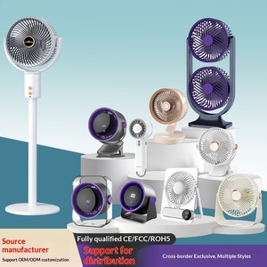 Ventilateur oscillant portable sur pied, rechargeable, télécommandé, silencieux (36 dB), 4000-6000 mAh, idéal pour dortoir et bureau - Product Image 3