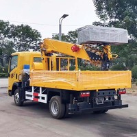 Grue télescopique montée sur camion 15M 17M 20M 22M, grue hydraulique pour camion, pour levage multi-usages, CE
