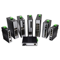 Switch Industrial Gigabit de 5 Puertos, 1000 Mbps, Sin Administración, Montaje en Riel DIN, Switch Ethernet Gigabit de 5 Puertos para CCTV IPC, Gran Venta