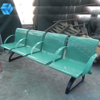 Banc publicitaire en acier pour les loisirs en plein air, arrêt de Bus, chaise de jardin de rue, banc de parc