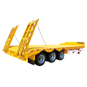 รถพ่วงบรรทุกเชิงพาณิชย์แบบเตียงต่ำ3-Alex พื้นเรียบ80-100ตันผลิตได้ตามต้องการ - Product Image 5