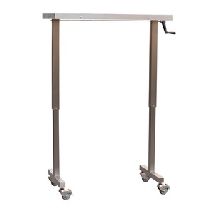 Mesa de Exploración y Operación Veterinaria con Manivela Lateral de Acero Inoxidable Reutilizable para Uso en Perros en Hospitales de Animales - Product Image 3