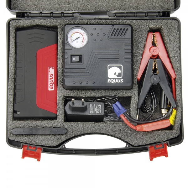 Gligle Battery Booster charger 50800mAhcar jump starter with air compressor safety 600A jump power for Diesel&Gas