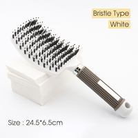 Brosse démêlante incurvée ventilée GlamorDove avec logo personnalisé, pour cheveux secs et humides, outil de massage capillaire pour salon de coiffure