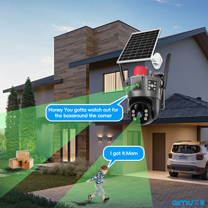 Okam 3 Màn Hình Ngoài Trời An Ninh 4K Mạng Máy Ảnh 4G Sim Thẻ Năng Lượng Mặt Trời Powered 6MP Độ Phân Giải <span class=keywords><strong>360</strong></span> ° PTZ Tầm Nhìn Ban Đêm Bộ Nhớ Thẻ - Product Image 6