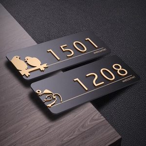 Numéros de maison personnalisés pour la maison, numéros de porte personnalisés adhésifs pour l'adresse, hôtel, appartement, bureau, plaque moderne - Product Image 3