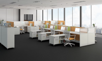 Poste de travail modulaire pour bureau, table de travail, mobilier de bureau, cloison de bureau standard en aluminium, cloisons de bureau