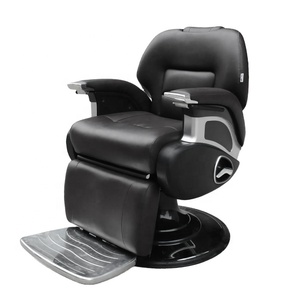 Chaise de Salon de Coiffure Professionnelle Moderne et Durable en Cuir Synthétique avec Cadre en Acier et Rotation à 360 Degrés pour Salon de Beauté - Product Image 6