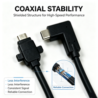 Câble d'extension USB4 40 Gbps Type-C mâle/femelle à 90 degrés, 8K, charge PD 100W, station d'accueil pour ordinateur portable VR, caméra