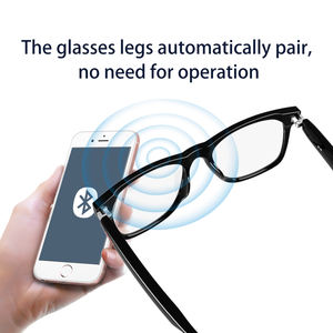 Lunettes intelligentes BGE13 avec verres anti-lumière bleue et lunettes de soleil, contrôle tactile, écoute de musique, réponse et raccrochage et rejet des appels téléphoniques, fonctions IA - Product Image 3