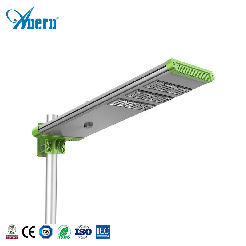 Venta caliente de la Sección de Ingeniería de 40W de aluminio al aire libre integrado Luz de calle Solar LED