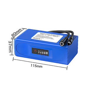 Литий-ионный полимерный аккумулятор 12В 10000мАч с индикатором заряда и кабелем постоянного тока — высокая емкость для уличных солнечных устройств - Product Image 3