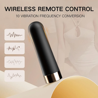 Mini vibromasseur à balles rechargeable par USB, équipé d'une télécommande sans fil, 10 modes, 100% étanche, vibromasseur pour point G