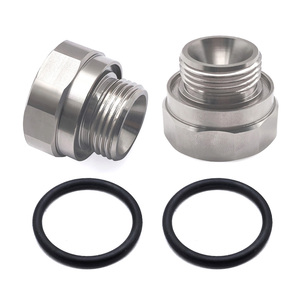 Adaptateur de soupape de vidange d'huile M27x2.0 en acier, connecteur de vidange de carter d'huile fileté M27*2 mâle-femelle pour vidange d'huile de moteur - Product Image 5