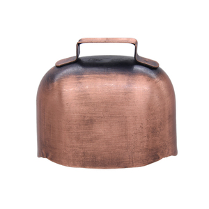 <span class=keywords><strong>Campanaccio</strong></span> in metallo con manico antico vintage rosso ottone mucca/capra campana - Product Image 3