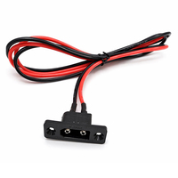Connecteur XT90E-M, connecteur mâle et femelle XT90 à montage sur panneau, câble en silicone pour batterie Lipo RC, cordon d'alimentation FPV