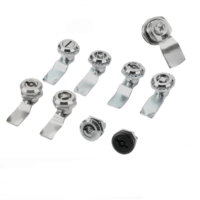 Alliage de Zinc/acier inoxydable 304 MS705 triangulaire carré Double Bit 1/4 quart de tour serrure à came cylindre de porte loquet d'armoire