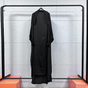 Offre Spéciale de luxe à manches longues respirant couleur personnalisée Abaya en gros pour les femmes arabes grande taille pour robe musulmane en stock - Product Image 4