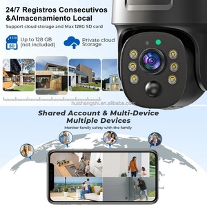 Outdoor 4g Sim Card PTZ CCTV Wireless Network Surveillance Cameras Ubox 5MP PIR Detect Low Power Battery Solar Camera <b>Security</b> - Product Image 3