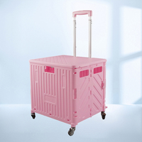 Chariots de camping pliables portables en plastique pour le transport de matériel et bagages, idéaux pour l'extérieur et la vente en gros