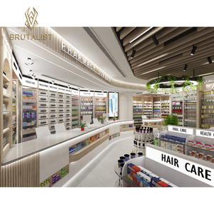 Mostrador de Farmacia de madera, góndola, diseño de interiores, estante de exhibición de farmacia, vitrinas de categoría - Product Image 6