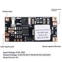 Modul Regulator Tegangan Step-Down DC-DC Model S15 Input 4.5V-60V Output 3.3V Papan Konverter Buck Daya Tinggi 5A