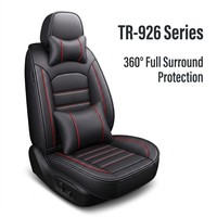 Housse de siège de voiture universelle en cuir PU résistant à l'usure et respirant, ensemble complet 5 places, accessoires intérieurs de luxe pour berline et SUV
