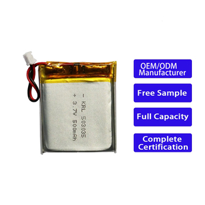 KRL 충전식 리포 셀 A급 배터리 503035 500mAh 리튬 폴리머 배터리 게임 콘솔 배터리 어린이 장난감 - Product Image 1