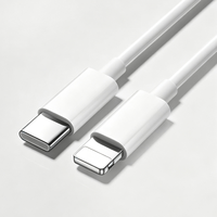 Kabel Data USB Type-C ke 8 Pin 1M 27W TPE untuk Perangkat Kamera iPhone, Pengisian Cepat 3A, Pelindung Kepang, Inti Kawat Tembaga Berlapis Timah