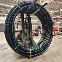 Tubería de Suministro de Agua de HDPE de 63 mm PN10 PN16, Tubería de Presión de Polietileno PE100 para Agua Potable, Sistema de Tuberías Subterráneas