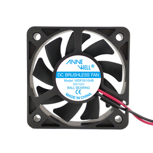 Ventilateur axial de refroidissement à roulement à billes durable, petit, à courant continu 12V, 5010, sans balais, à haut débit d'air, OEM/ODM pour boîtier d'ordinateur, console de jeu - Product Image 1