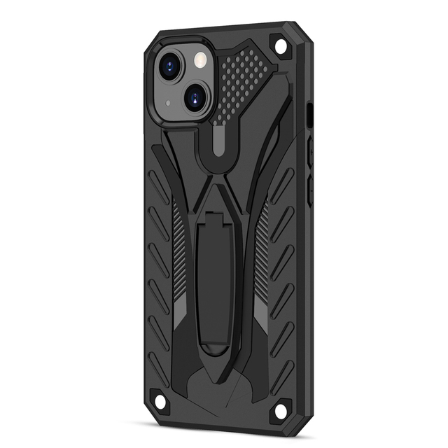 Pc Case Kickstand Phone Shell Combo Hybrid Armor Tpu Shockproof Strip Stand for 14 for Note 11T Moto G6 Plus Oppo