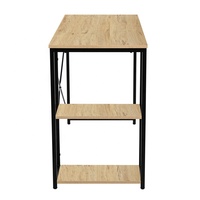 Bureau d'ordinateur moderne à cadre en acier avec étagère Bureau de bureau à domicile minimaliste